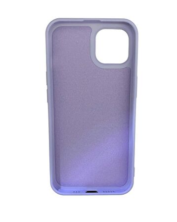 iPhone 13 ile Uyumlu Cappy Silikon Kılıf Lila