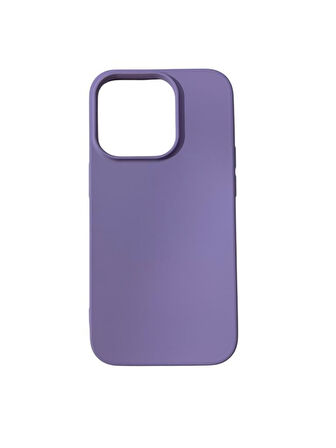 iPhone 14 Pro ile Uyumlu Cappy Silikon Kılıf Lila