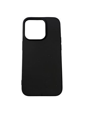 iPhone 14 Pro ile Uyumlu Cappy Silikon Kılıf Siyah