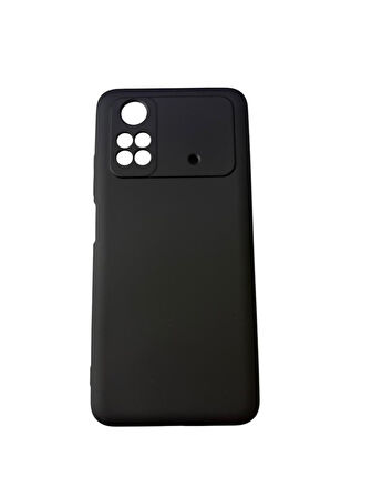 Poco M4 Pro ile Uyumlu Cappy Silikon Kılıf Siyah