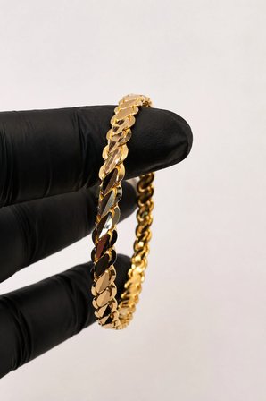 22 Ayar TSE Belgeli (20 GRAM) 3'lü BAŞAK Burma Bilezik Altın Gold Bilezik Düğün Nişan 6,2 cm