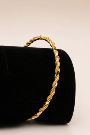 22 Ayar TSE Belgeli 15 GRAM Adana Burması Bilezik Altın Gold Bilezik Düğün 6,2 cm