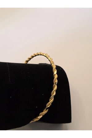 22 Ayar TSE Belgeli (18 GRAM) Adana Burması Bilezik Altın Gold Bilezik Düğün Nişan 6,2 cm