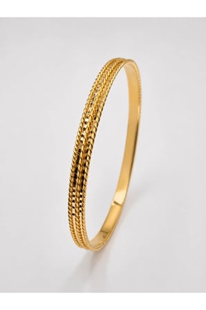 22 Ayar TSE Belgeli (11 GRAM) Burgulu Merdiven Ajda Altın Bilezik Gold Bilezik Düğün Nişan 6,2 cm
