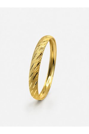 22 Ayar TSE Belgeli (7 GRAM) Yan Ağaç Kabuğu Ajda Bilezik 8 mm Gold Altın Bilezik Düğün 6,2 cm