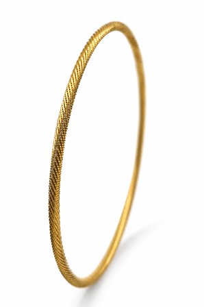 22 Ayar TSE Belgeli (10 GRAM) Burgulu Ajda Altın Bilezik Gold Düğün 6,2 cm