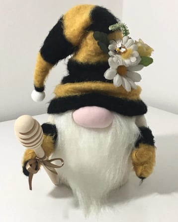 Bee Honey Gnome Bereket Ve Şans Cücesi