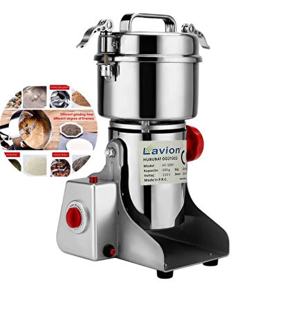 Lavion HC500 Gr Yüksek Devirli Hububat Baharat Öğütücü