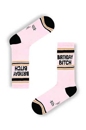 Birthday Bitch Yazılı Tenis Çorap