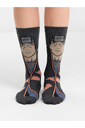 Anime Itachi Uchiha Tasarım Soket Çorap