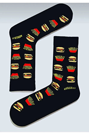 Fast Food Tasarım Soket Çorap
