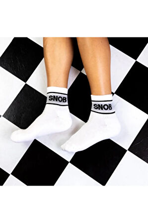 Snob Yazılı Tenis Spor Çorap