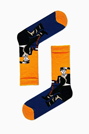 Charlie Chaplin Art Soket Çorap
