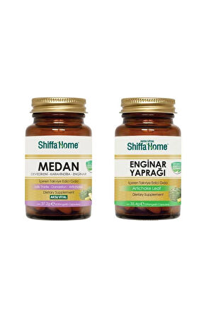 Karaciğer Detoks Enginar Yaprağı + Medan Ikili Set Artichoke Leaf + Milk Thistle + Dandelion