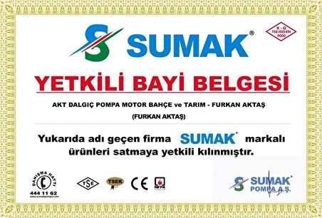 Sumak SBRM 15/2 1.5 HP 220V Panolu Bıçaklı Foseptik Pompa