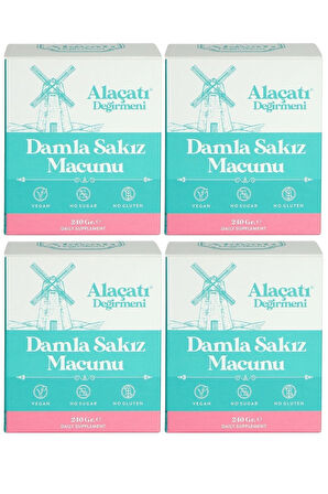 Damla Sakızı Macunu 4 X 240 gr 4'lü Set