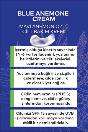 Mavi Anemon Cilt Bakım Kremi 50 ml