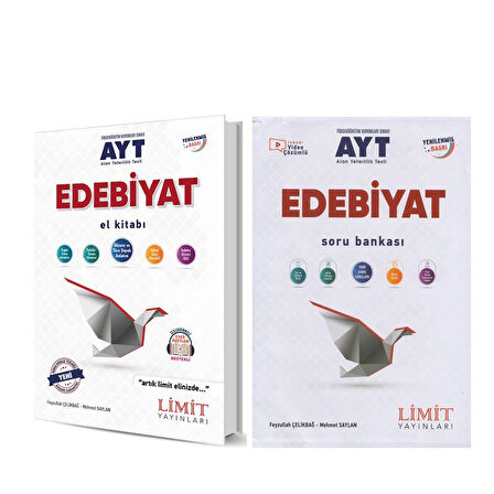 Limit Yayınları AYT Edebiyat Soru Bankası ve Edebiyat El Kitabı 2 Kitap Set