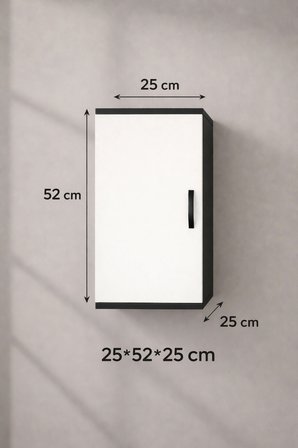 Doğalgaz Vana ve Sayaç Muhafaza AKV Dolabı EN-BOY-DER : 25x52x25 cm