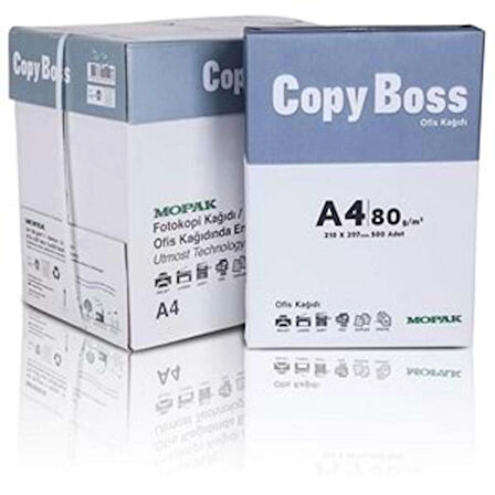  Mopak Copy Boss A4 Fotokopi Kağıdı 80 gr.  500'lü 5paket (1 koli)