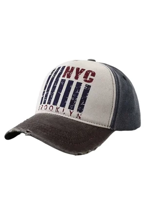 Tezzgelsin Unisex Eskitme NYC Brooklyn Nakışlı Ayarlanabilir Beyzbol Kep Şapka 2'li Set