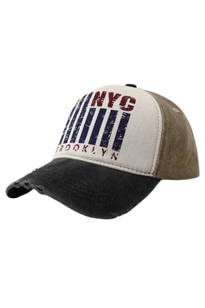 Tezzgelsin Unisex Eskitme NYC Brooklyn Nakışlı Ayarlanabilir Beyzbol Kep Şapka 2'li Set