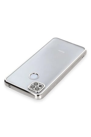 Xiaomi Redmi 9C Kılıf Razer Lensli Silikon - Gümüş