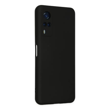 Vivo Y53S Kılıf Nano içi Kadife Silikon - Siyah