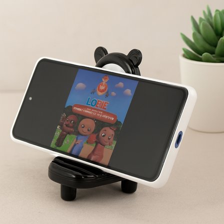 Mini Üçgen Plastik Telefon Tutucu (3 Kanallı) - Renkli