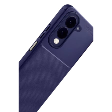 Vivo Y29S Auto Focus Karbon Kapak - Lacivert