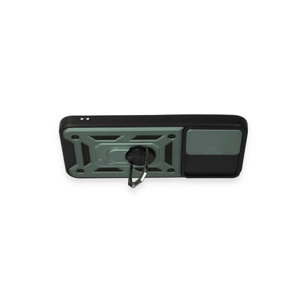 Samsung Galaxy A54 5G Kılıf Pars Lens Yüzüklü Silikon - Yeşil