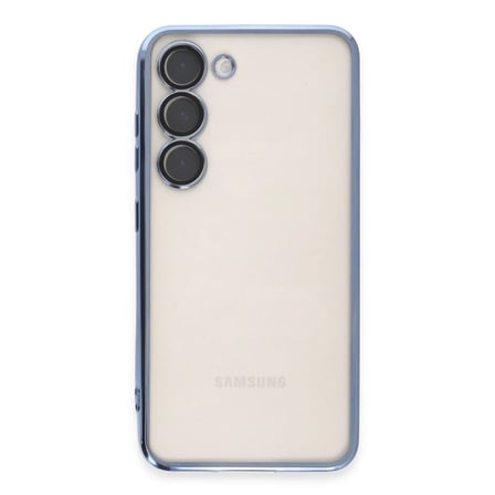 Samsung Galaxy S24 Kılıf Razer Lensli Silikon - Açık Mavi
