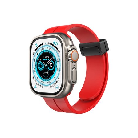 Apple Uyumlu Watch 38mm Kr412 Elegance Stylısh Kordon (saat Değildir) - Kırmızı