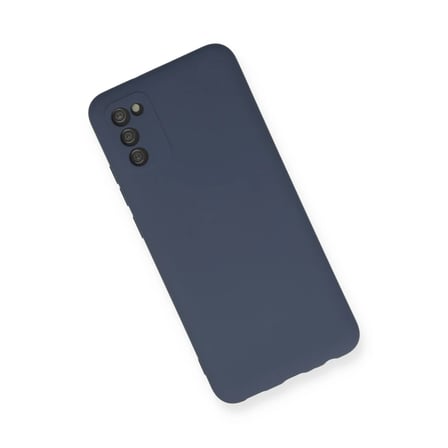 Samsung Galaxy A03S Kılıf Nano içi Kadife Silikon - Gri