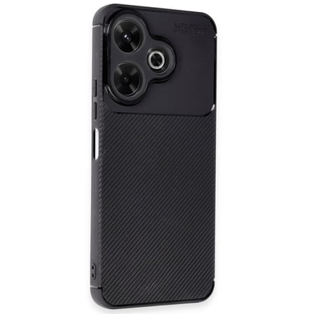 Redmi 13 4G Kılıf Auto Focus Karbon Kapak - Siyah