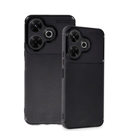 Redmi 13 4G Kılıf Auto Focus Karbon Kapak - Siyah