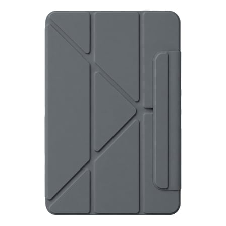 iPad 2025 10.9 10.Nesil (A16) Edz Manyetik Standlı Tablet Kılıfı - Koyu Gri