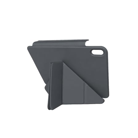 iPad 2025 10.9 10.Nesil (A16) Edz Manyetik Standlı Tablet Kılıfı - Koyu Gri