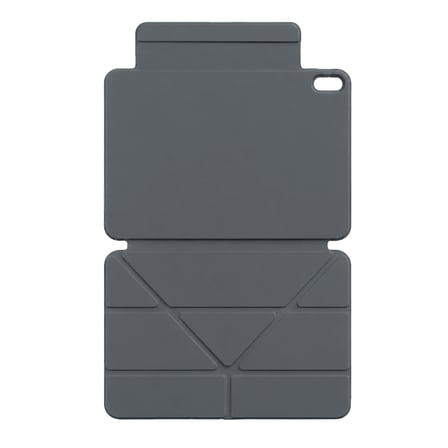 iPad 2025 10.9 10.Nesil (A16) Edz Manyetik Standlı Tablet Kılıfı - Koyu Gri