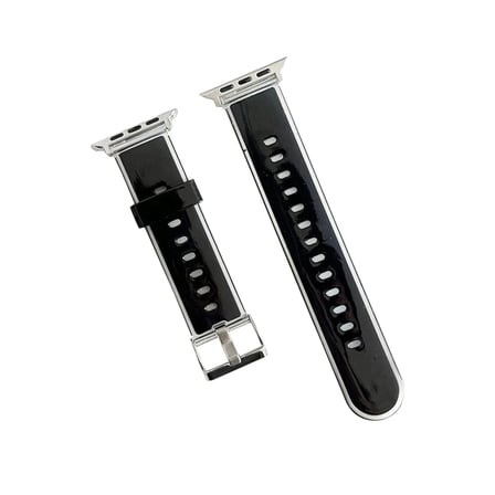 Movenchy Apple Watch 38mm Jelly Silikon Kordon - Siyah