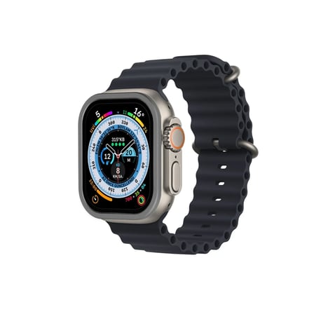 Akıllı Saat Watch Ultra 49mm Alüminyum Kasa Cam Ekran Koruyucu Gri