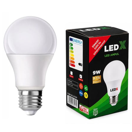 Ledx Al Ll12 48V E27 Duy 12V–48V Arasi 850 Lumen 9W 6500K Beyaz Led Ampul