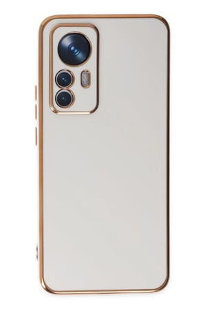 Xiaomi Mi 12T Pro Kılıf Volet Silikon - Beyaz