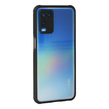 Oppo A54 4G Kılıf Miami Şeffaf Silikon - Siyah