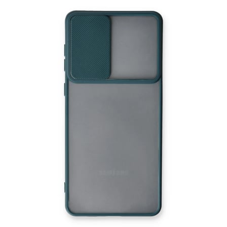 Samsung Galaxy A53 5G Kılıf Palm Buzlu Kamera Sürgülü Silikon - Yeşil