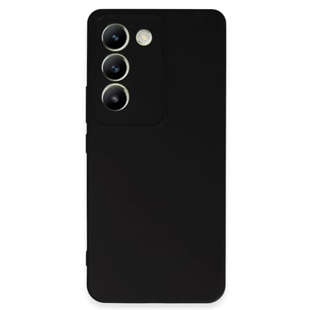 Vivo V30 Lite 4G Kılıf First Silikon - Siyah