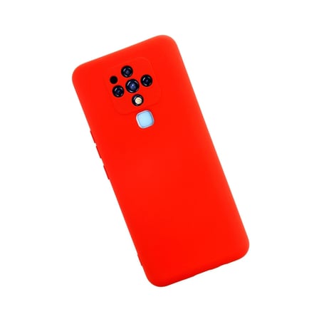 Tecno Camon 16 Kılıf Nano içi Kadife Silikon - Kırmızı
