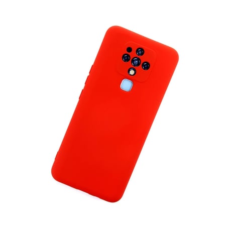 Tecno Camon 16 Kılıf Nano içi Kadife Silikon - Kırmızı