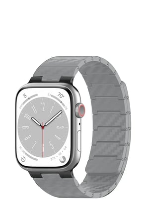 Movenchy Apple Watch 45mm Carbon Steel Kordon - Yıldız Işığı