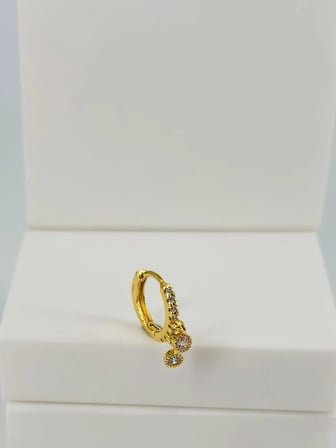 Zirkon Taşlı Uç Kısmı : Pirinç Kıkırdak Bar Uzunluğu : 6 Mm / Bar Kalınlığı 0.8 Mm / Top Boyu 3 Mm / Çap 8 Mm - Pt0080-1
